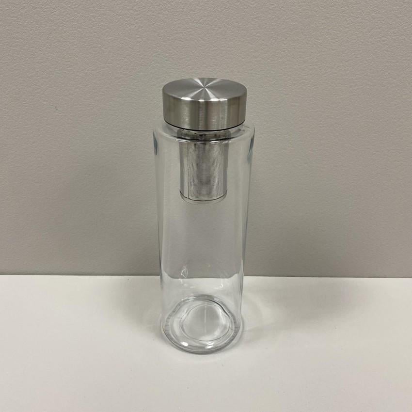 Бутылка для воды Simax Pure Aqua Bottle s10120/МЕТ с металлической крышкой и ситечком 1 л (2365601405) - фото 4