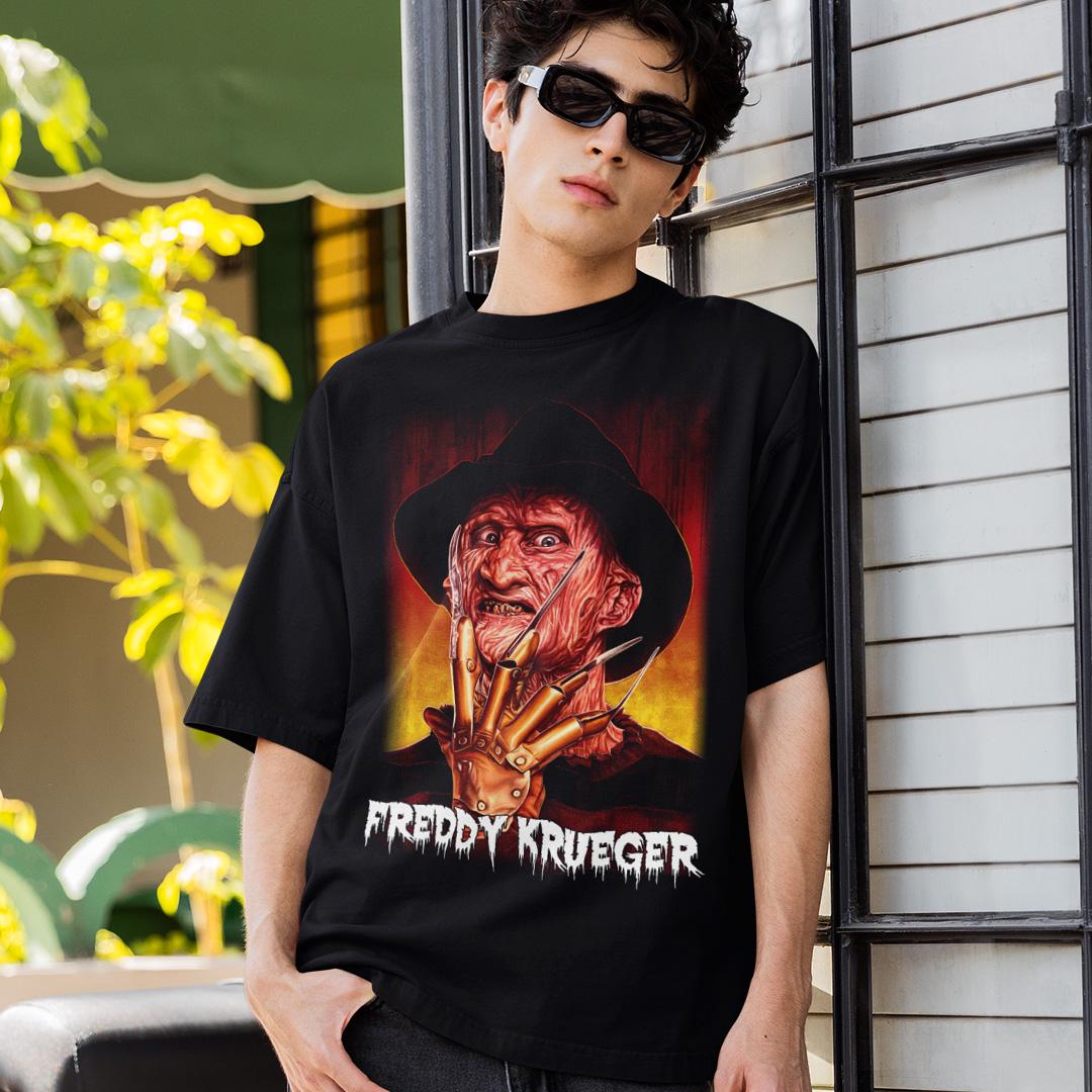Футболка унисекс A Nightmare On Elm Street Freddy Krueger Poster XL Черный (0000012950)
