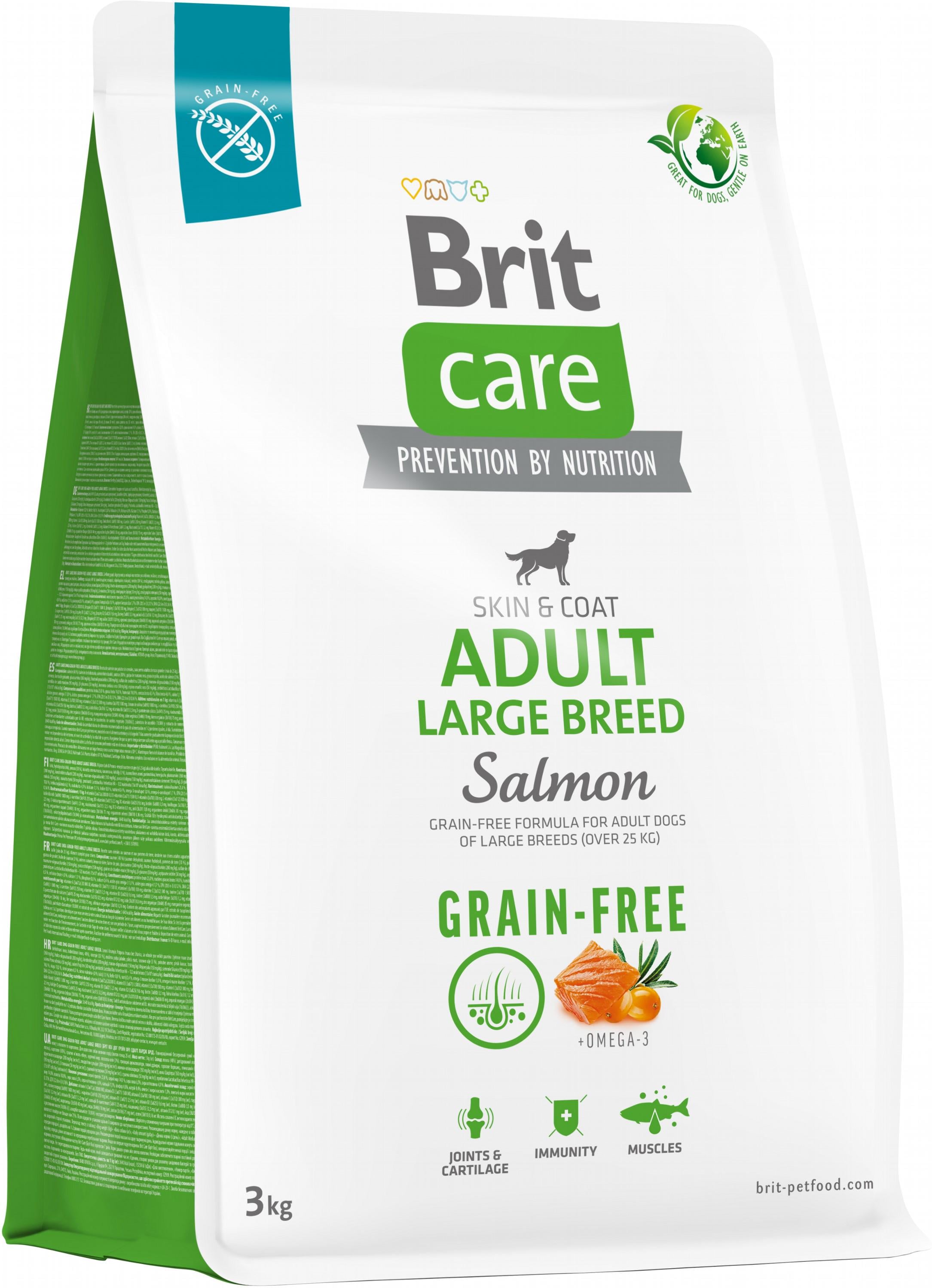 Корм для собак больших пород Brit Care Dog Grain-free Large Breed с лососем беззерновой 3 кг (8595602558902) Корм для собак больших пород Brit Care Dog Grain-free Large Breed с лососем беззерновой 3 кг (8595602558902)