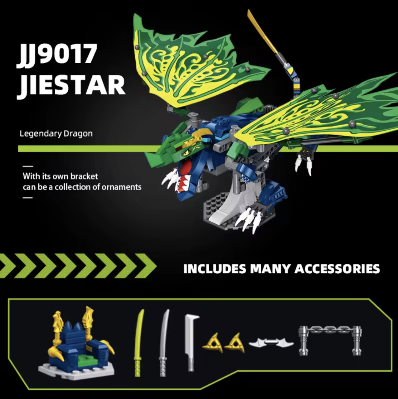 Конструктор Jie Star Легендарний Дракон Ллойда 447 деталей (KO-21) - фото 4