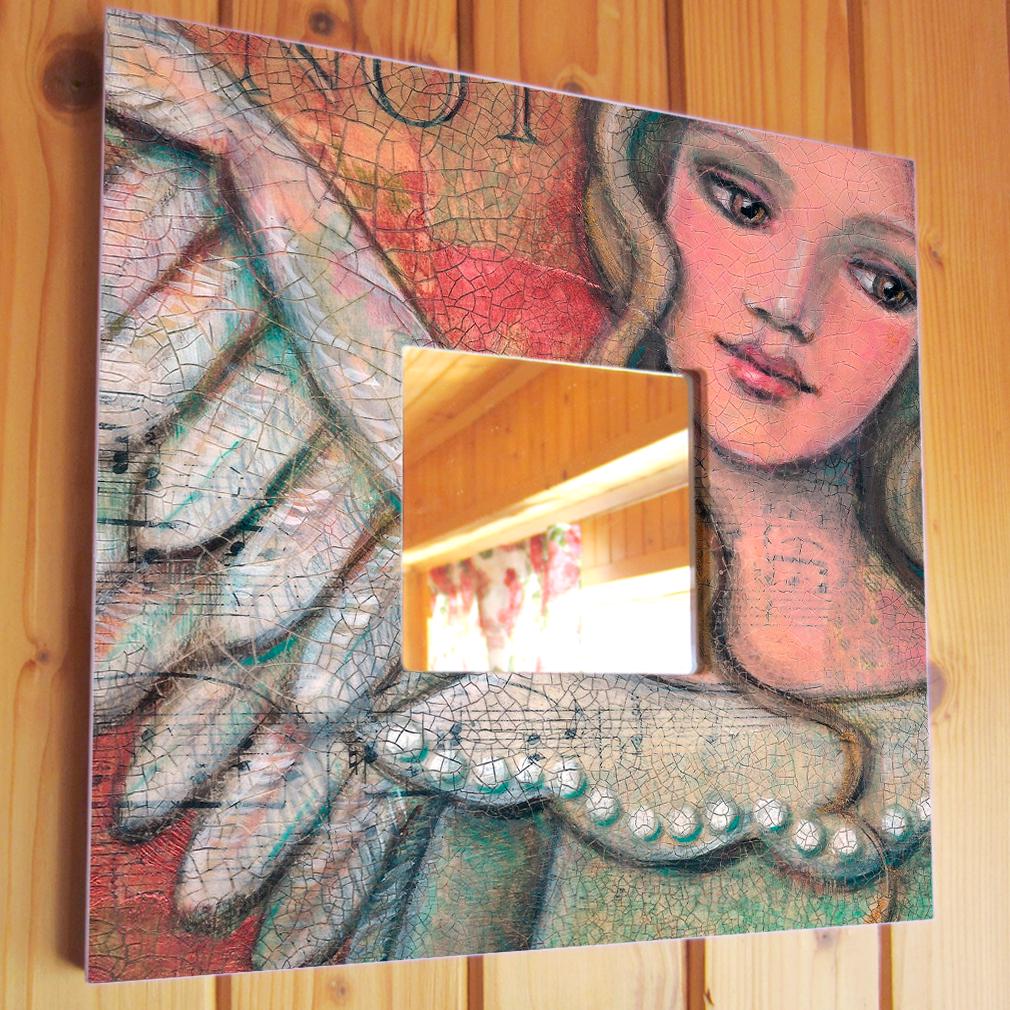 Зеркало декоративное Ангел 260х260 мм (M03865)