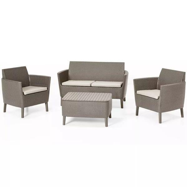 Набір пластикових меблів для тераси Keter Salemo Set Капучино (236632)