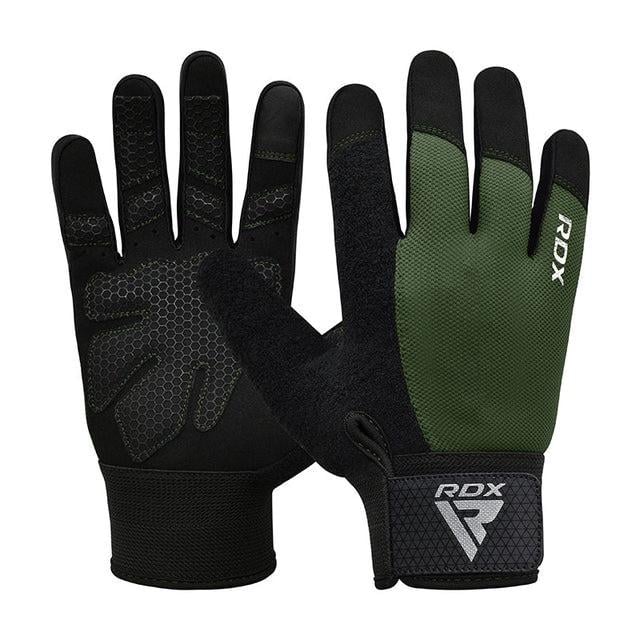 Рукавички для фітнесу RDX W1 Full Finger Army XL Green - фото 1