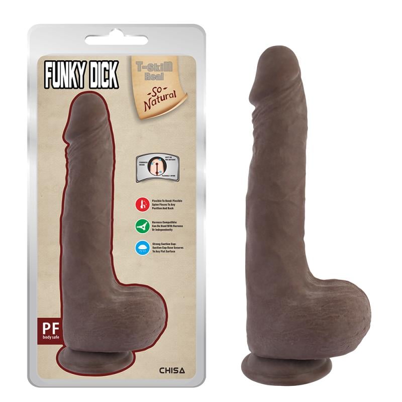 Фаллоимитатор на присоске Funky Dick Brown (1000063996) Фаллоимитатор на присоске Funky Dick Brown (1000063996)