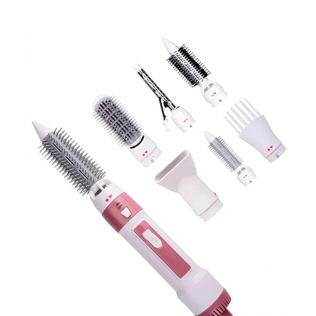 Фен браш Gemei GM-4836 7в1 Бежево-рожевий (1010137-Other) Фен браш Gemei GM-4836 7в1 Бежево-рожевий (1010137-Other)