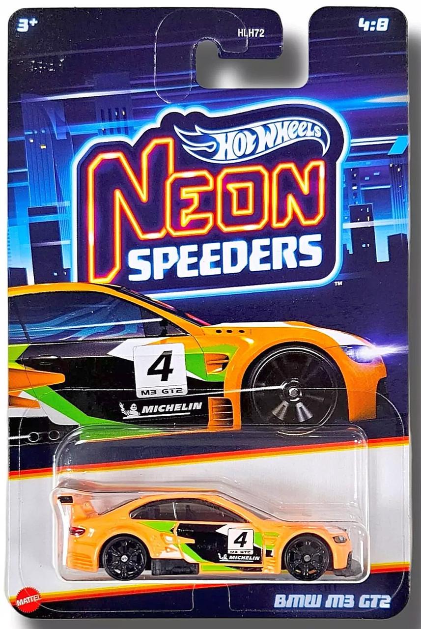 Игрушечная машинка Hot Wheels BMW M3 GT2 2024 Neon Speeders 4/8 (HRW78)