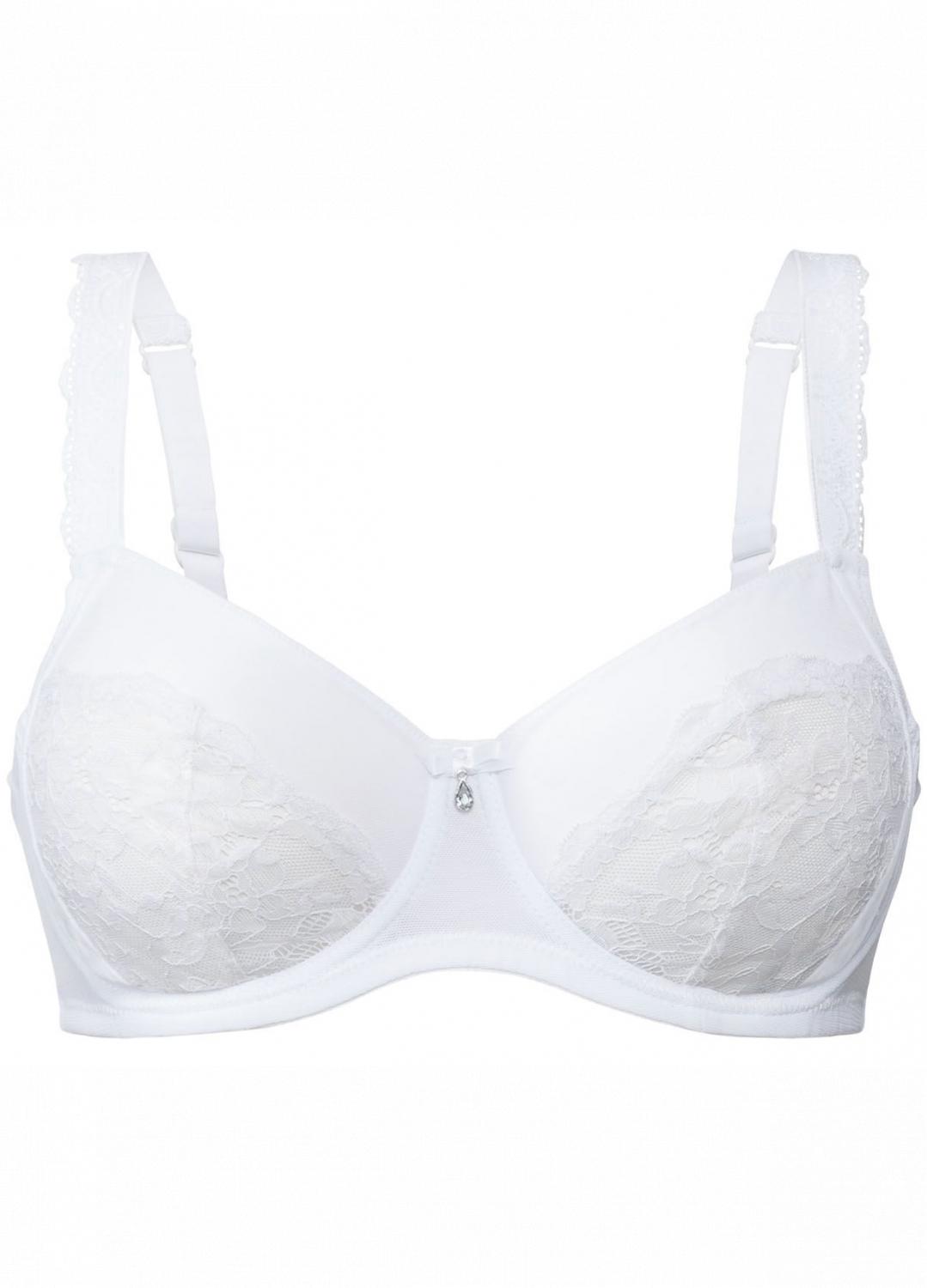 Бюстгальтер Esmara 348483 мереживний 85D Білий (73887)