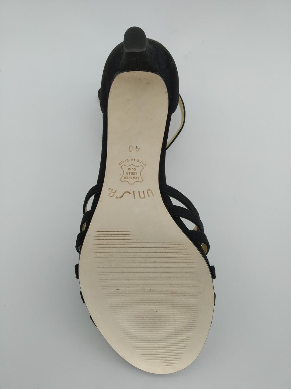 Босоніжки жіночі на шпильці Unisa №085 р. 40/26 см Чорний (691538305) - фото 6