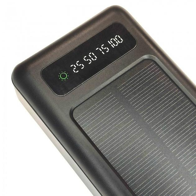 Повербанк UKC Z 102B ART 8412 POWER BANK SOLAR 20000 mAh Чорний - фото 5