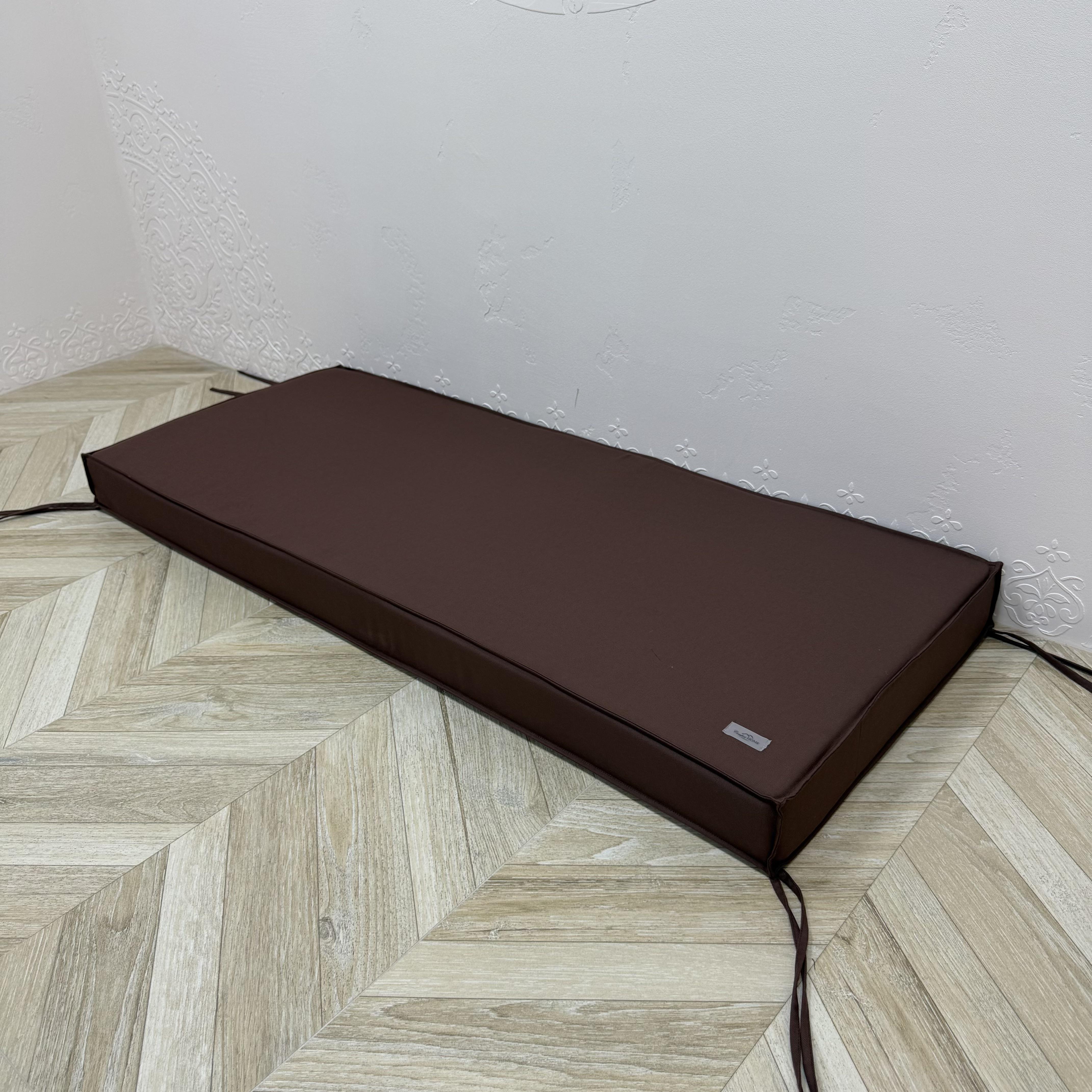 Матрас Comfort Home на подоконник/каркасы/поддоны/садовую мебель 120х40х5 см Brown