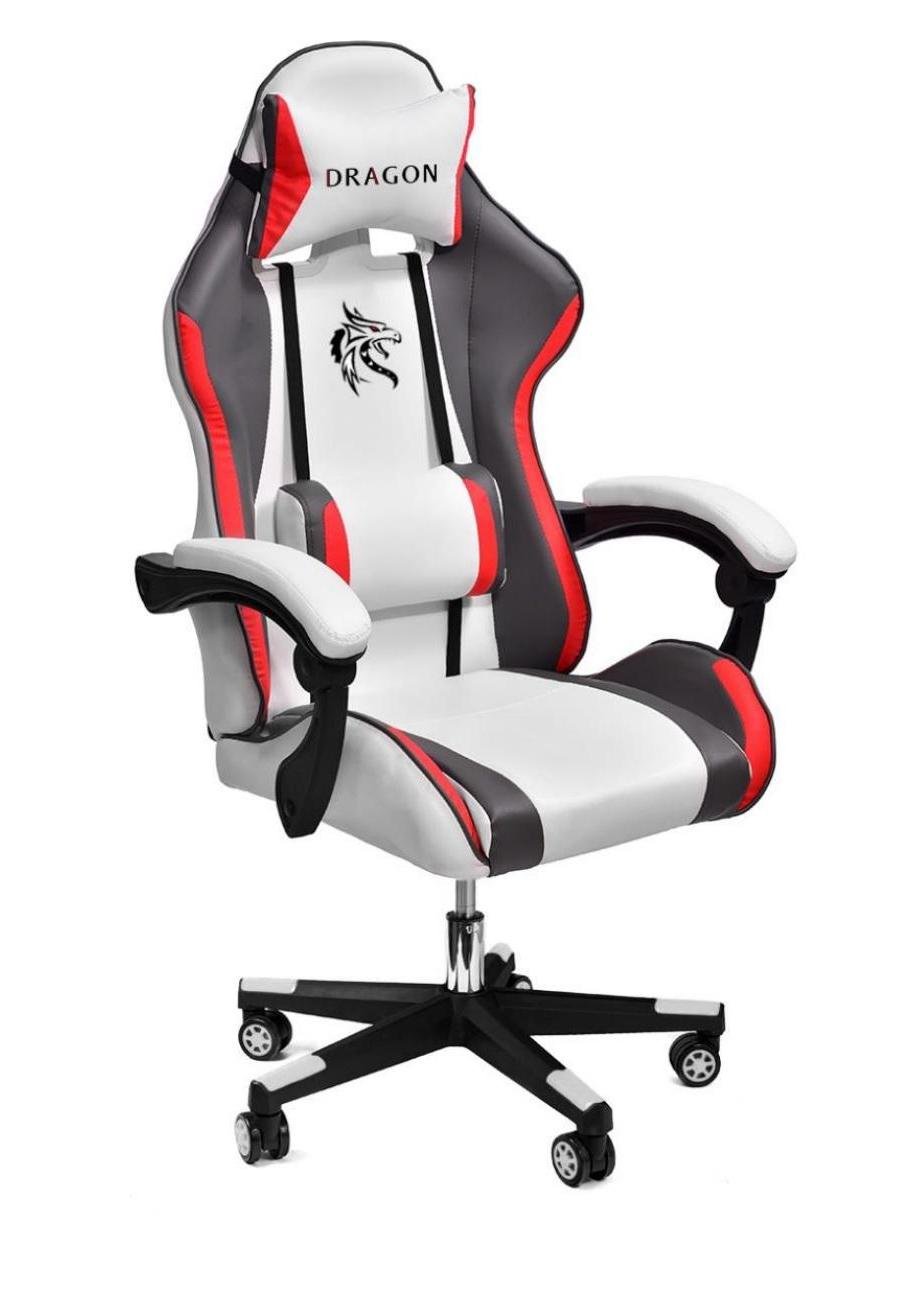 Кресло геймерское AR Dragon White + коврик под мышь в подарок!