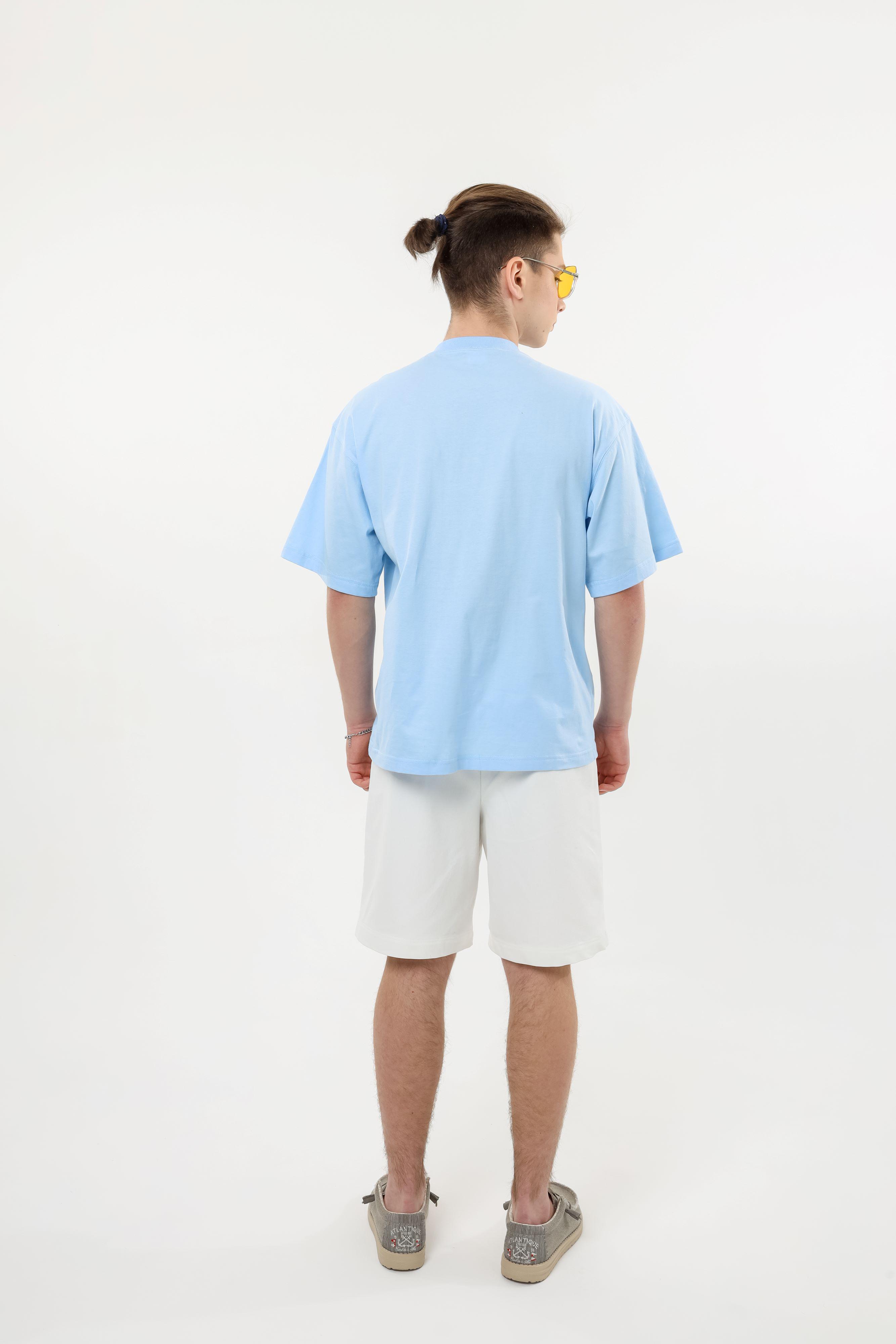 Футболка для дітей NEWGEN базова 158 см Блакитний (26867455)