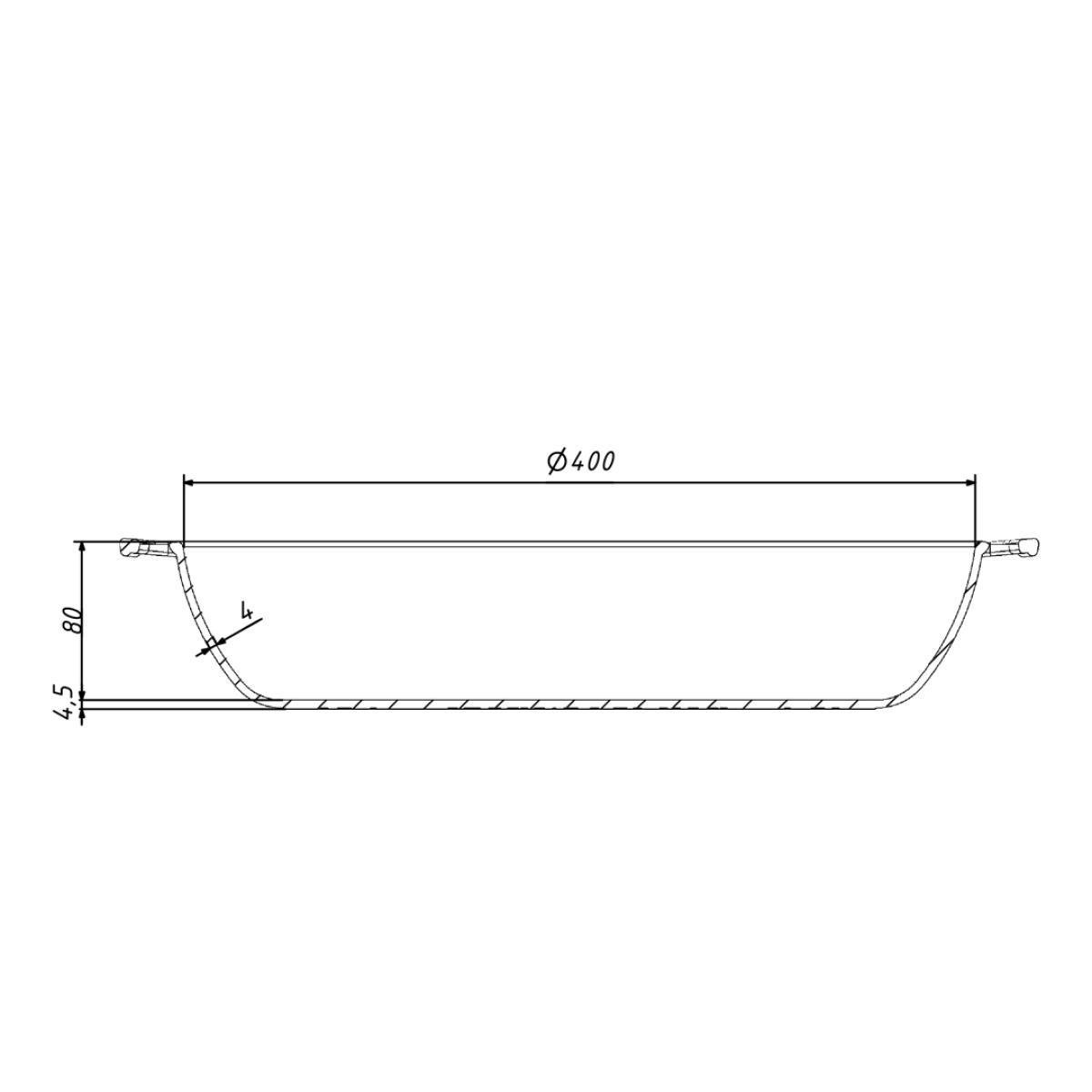 Жаровня Maysternya чавунна 40х8 см (400-80) - фото 6