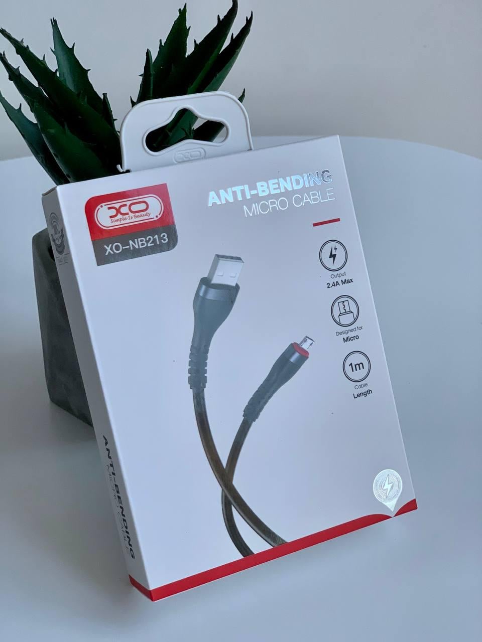 Кабель USB XO NB213 2,4A micro USB Cable Black (0024) Кабель USB XO NB213 2,4A micro USB Cable Black (0024)