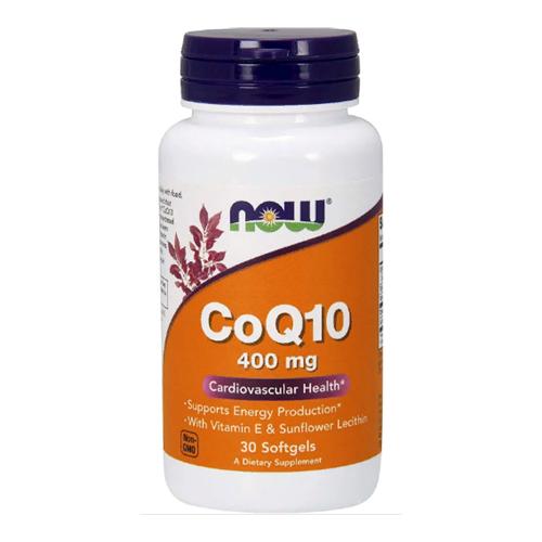 Коензим NOW Foods CoQ10 400 мг 30 Softgels