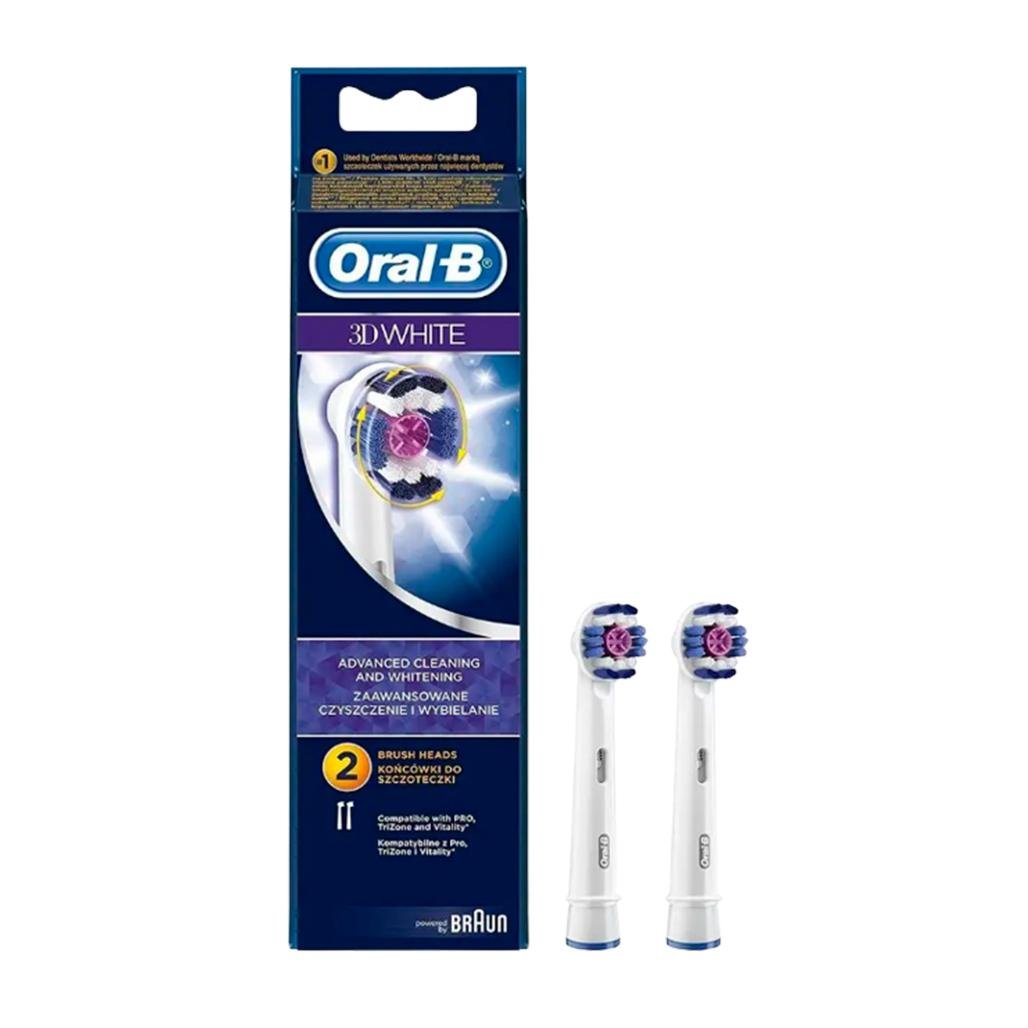 Насадка для зубной щетки Oral-B EB18-2 3D 2 шт. White