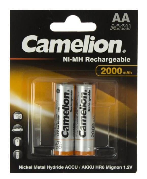 Комплект акумуляторів Camelion AA/R06 Ni-Mh 1,2V 2000 mAh 2 шт. (29769253)