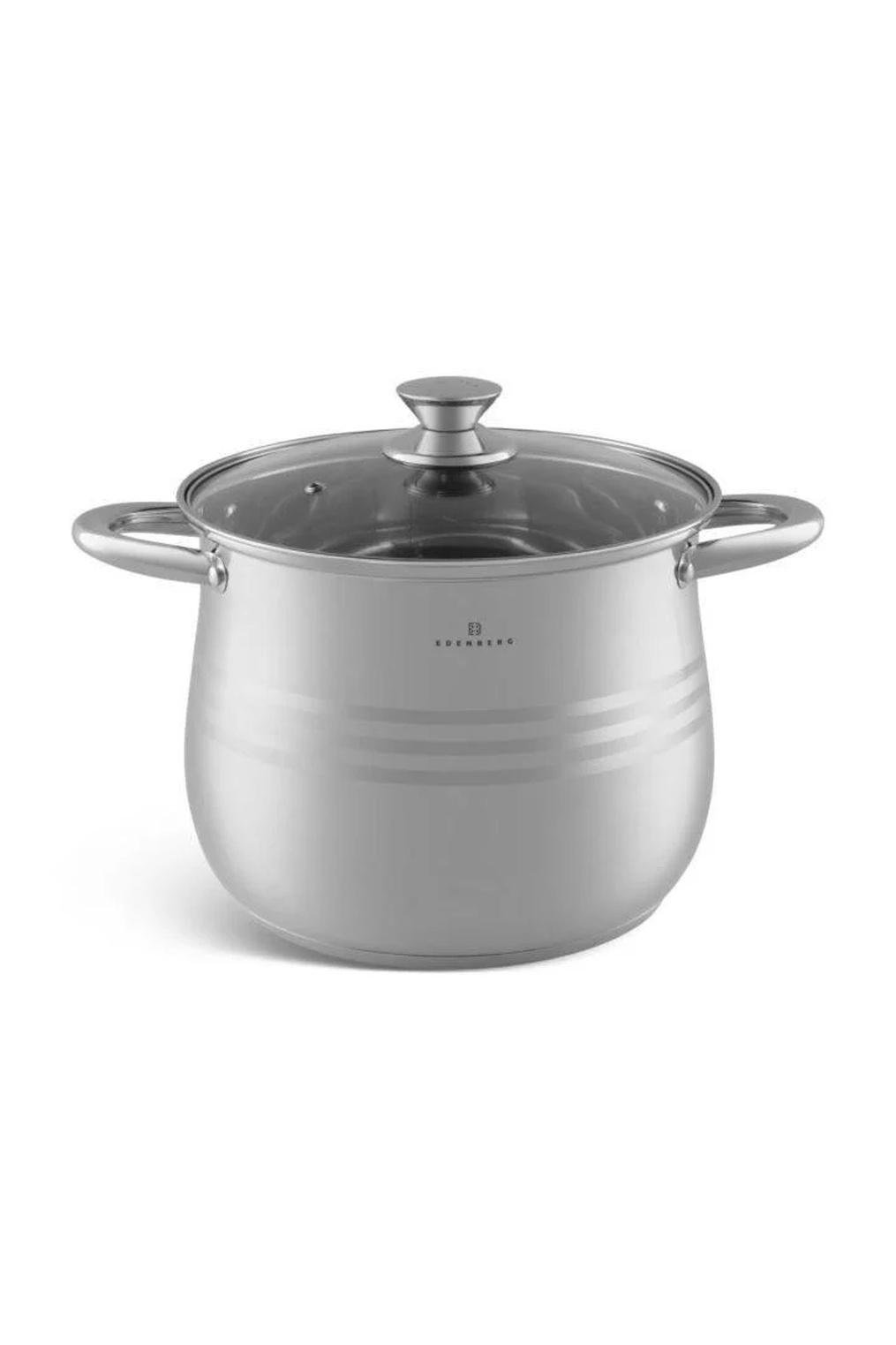 Каструля з кришкою Edenberg EB-533 нержавіюча 5,4 л (57-46-EB-533)