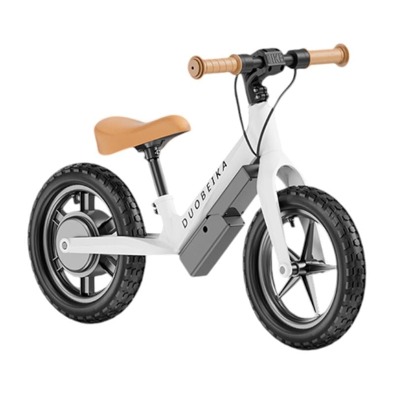 Электровелосипед детский Duobeika с колесами на 12 дюймов Бело-Бежевый (E-Bicycle Duobeika-2)