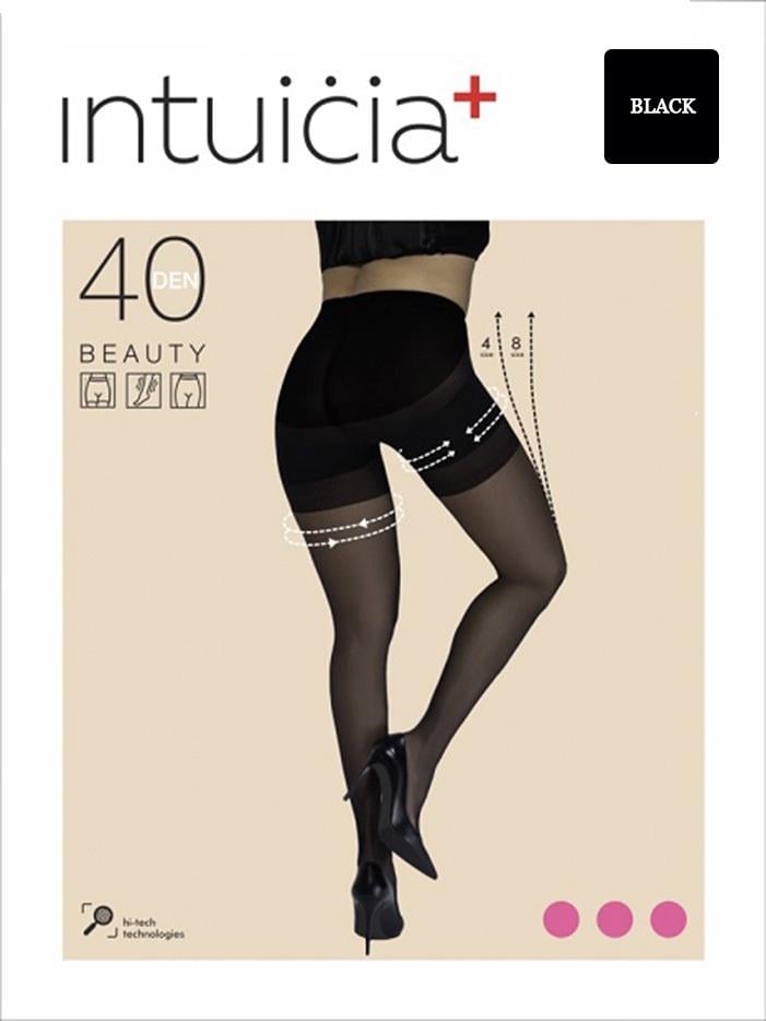 Колготы женские Intuicia BEAUTY 40den 4-8р. (L-XL) Black Колготы женские Intuicia BEAUTY 40den 4-8р. (L-XL) Black