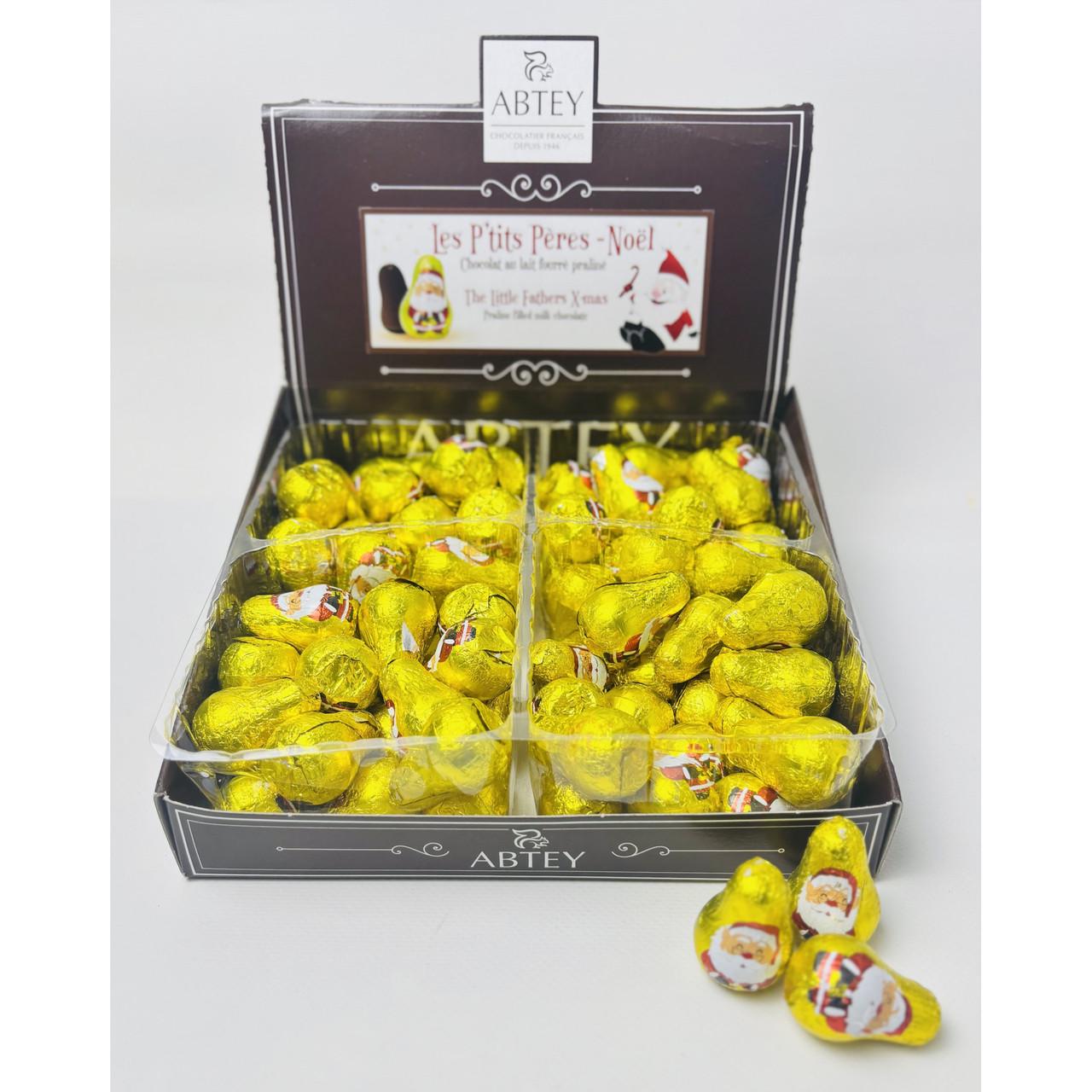 Цукерки Abtey Les P'tits Peres-Noel праліне у молочному шоколаді 84x12 г Цукерки Abtey Les P'tits Peres-Noel праліне у молочному шоколаді 84x12 г