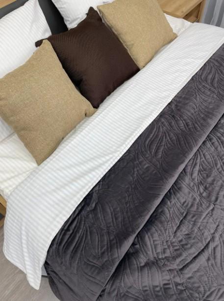 Покрывало двухстороннее Decorator Ultra Sonic Microfiber 220х240 см Графитовый (85-037) - фото 8