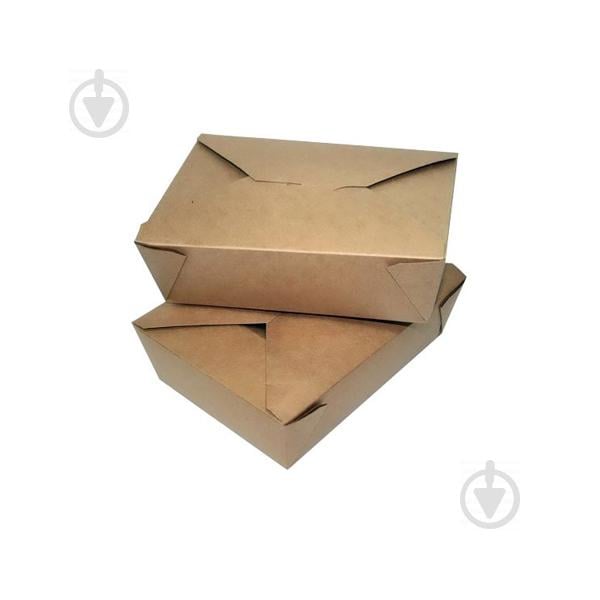 Контейнер паперовий FOLDPACK BIOPACK 300 шт/уп Коричневий (42238)
