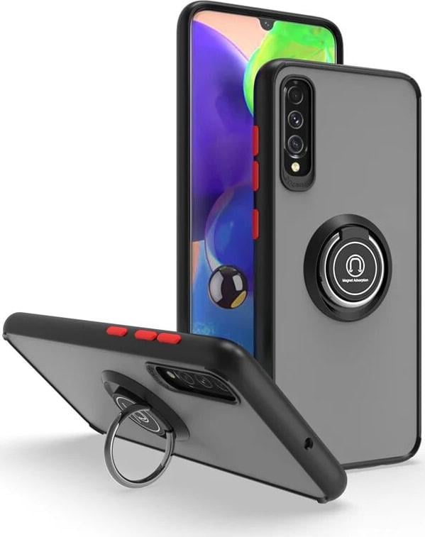 Защитный чехол MatteLuxe Samsung Galaxy A30s A307 (с кольцом) Black (34091-2B)
