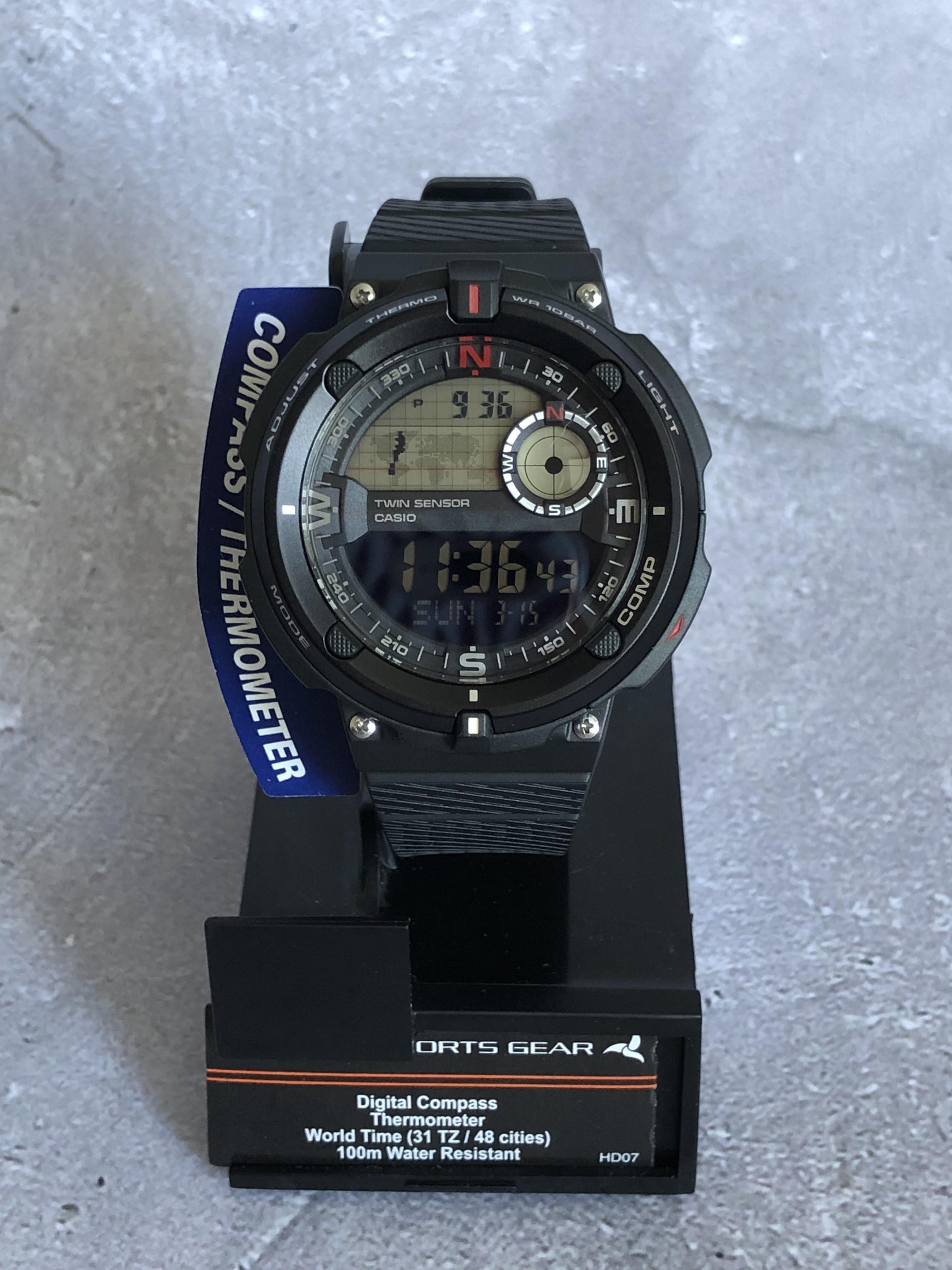 Часы мужские Casio SGW-600H-1BCF (012) - фото 2