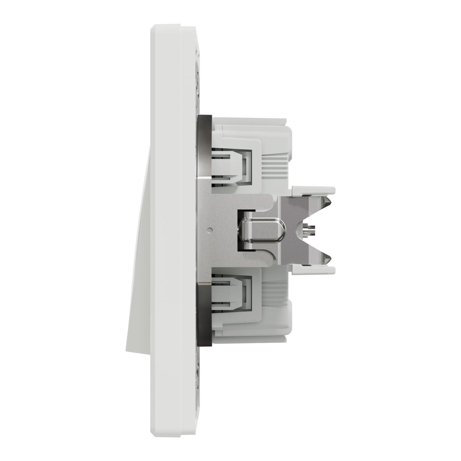 Вимикач прохідний одноклавішний Schneider Electric Asfora з рамкою Білий (00000003043) - фото 3 Вимикач прохідний одноклавішний Schneider Electric Asfora з рамкою Білий (00000003043) - фото 3