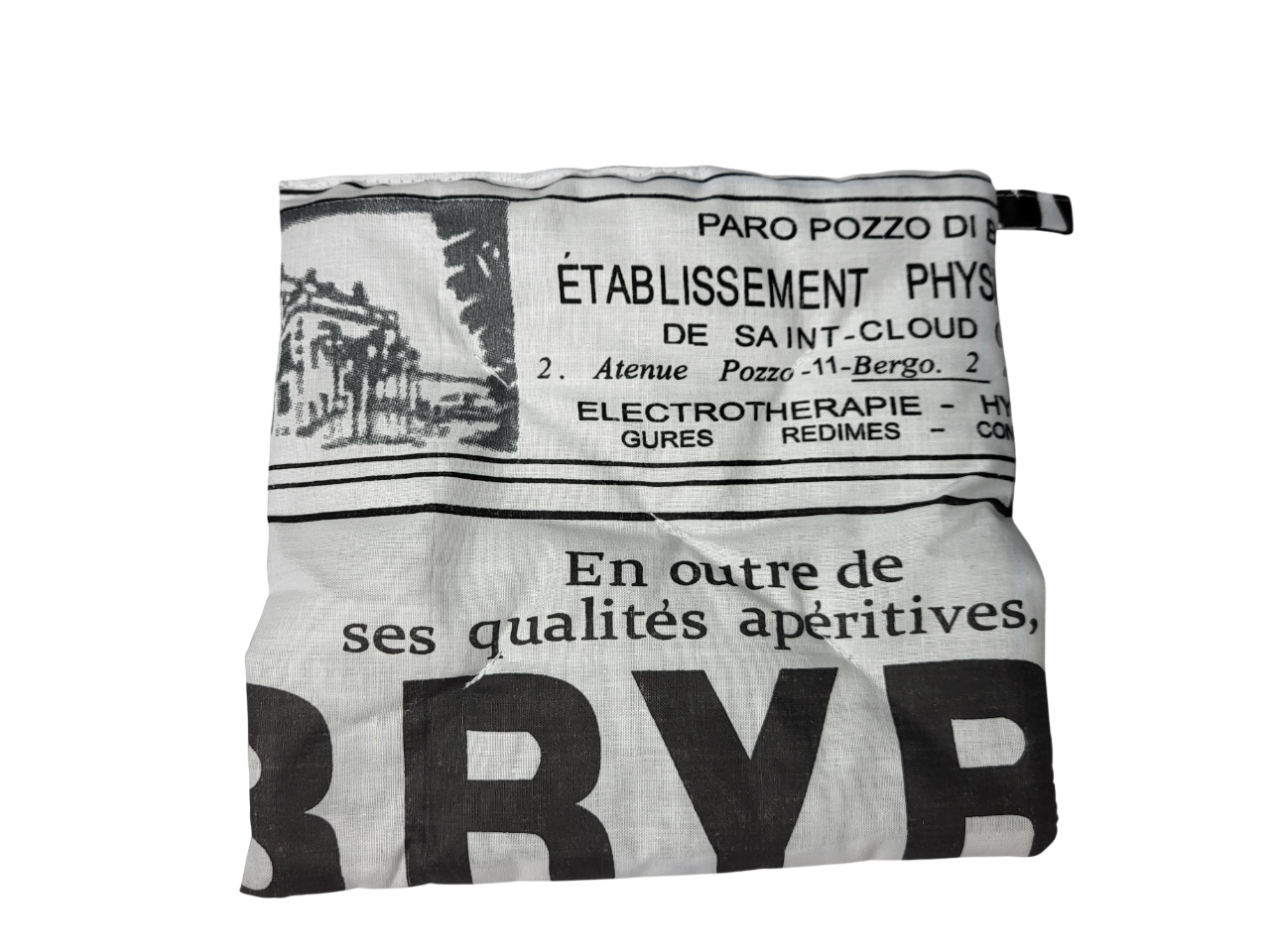 Прихватка для кухни с надписями 30x30 см Черно-белый (1643) - фото 2