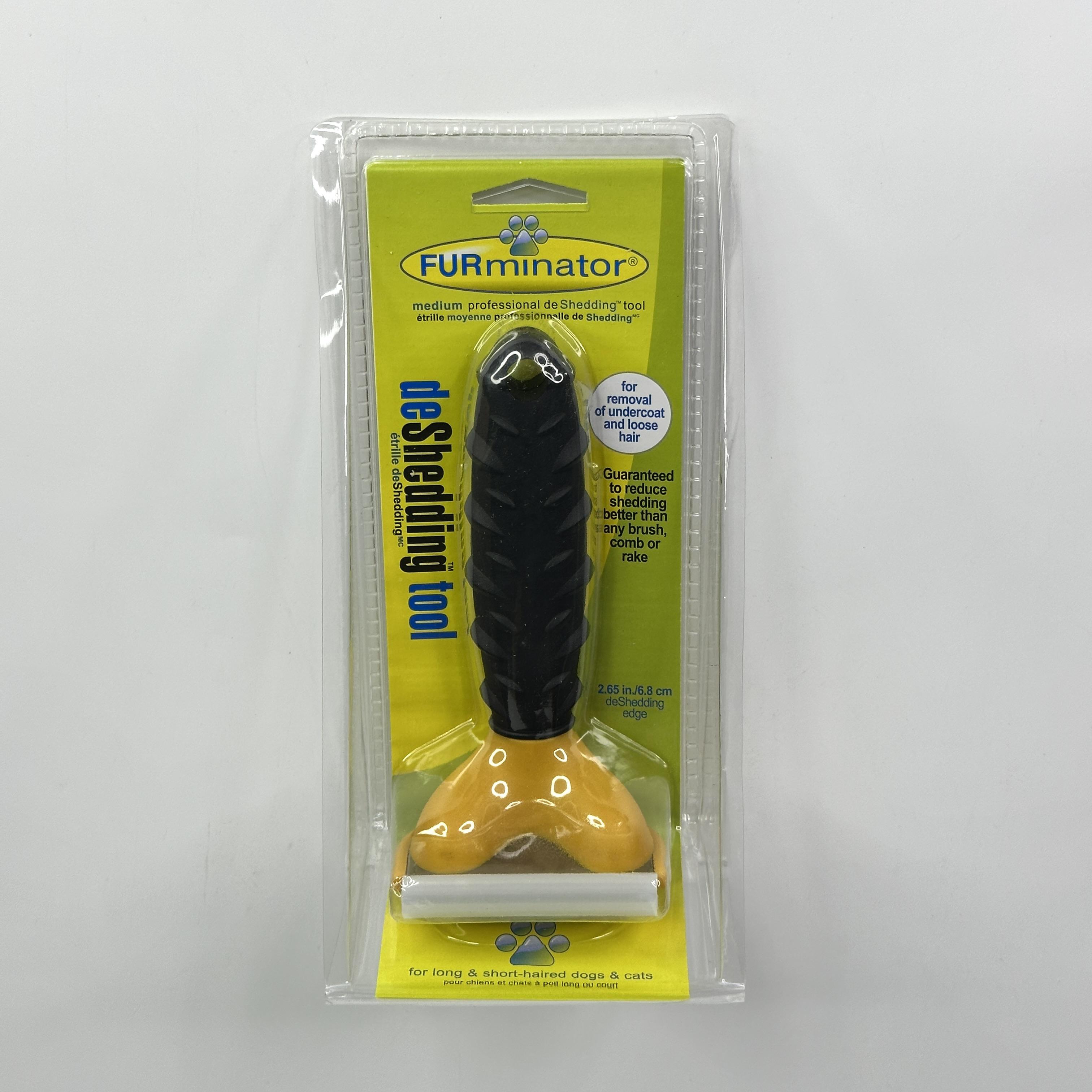 Фурминатор для кошек и собак средних пород Furminator deShedding Tool (FH2-DCSL-68-Yellow) - фото 5 Фурминатор для кошек и собак средних пород Furminator deShedding Tool (FH2-DCSL-68-Yellow) - фото 5