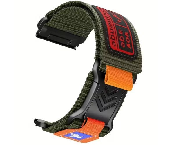 Ремешок Nylon Voyage Challenge для смарт-часов Garmin Instinct 3 45/22 мм Зеленый (49727)