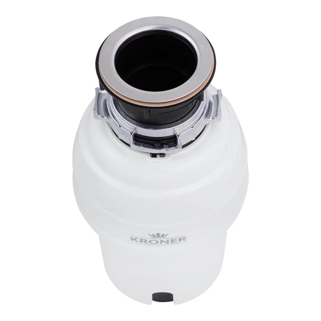 Измельчитель пищевых отходов Kroner KRP Kaiman WHI 550 Вт Белый (CV028299) - фото 3 Измельчитель пищевых отходов Kroner KRP Kaiman WHI 550 Вт Белый (CV028299) - фото 3