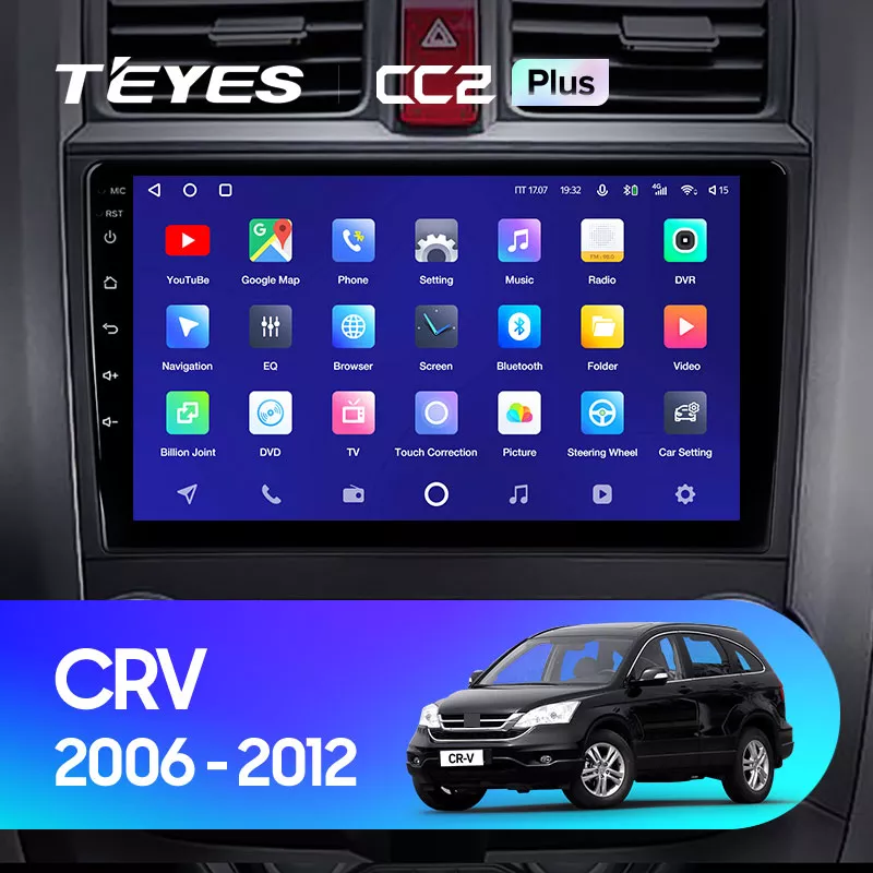 Автомагнітола штатна Teyes для Honda CRV CR-V 3 RE 2006-2012 Android CC2-PLUS 6+128G Wi-Fi (1404000295) - фото 3