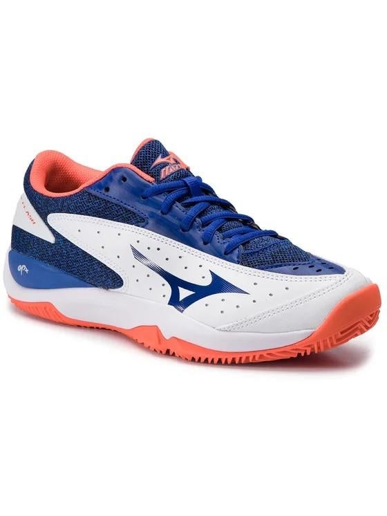 Кроссовки Mizuno Wave Flash clay court р. 45 Белый/Синий (UK10.5 61GC1922-27 45) - фото 1