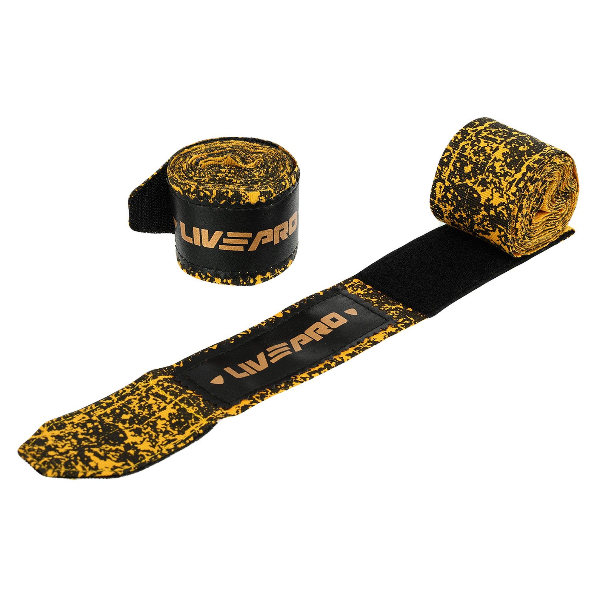 Бинты боксерские LivePRO LP8605 Hand Strap 3 м пара Желтый (6936116104478)
