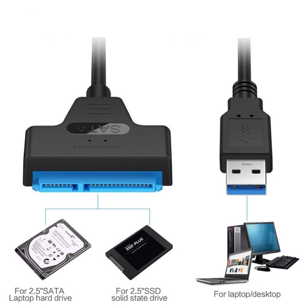 Кабель адаптер SUNROZ USB 3.0 SATA III 6 Гбіт для HDD SSD дисків 2,5" (A48596) - фото 6