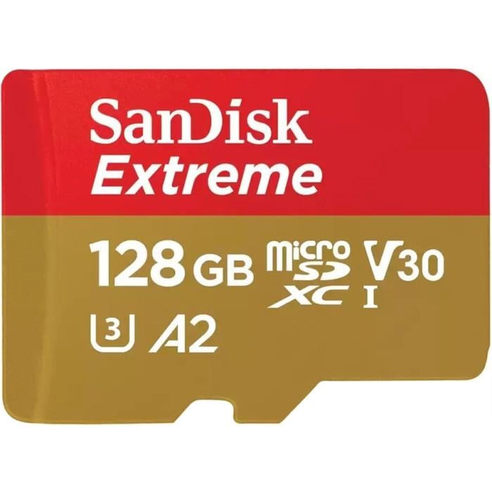 Карта памяти SanDisk Extreme microSDXC 128 Гб UHS-I U3 V30 A2 (SDSQXAA-128G-GN6MA)