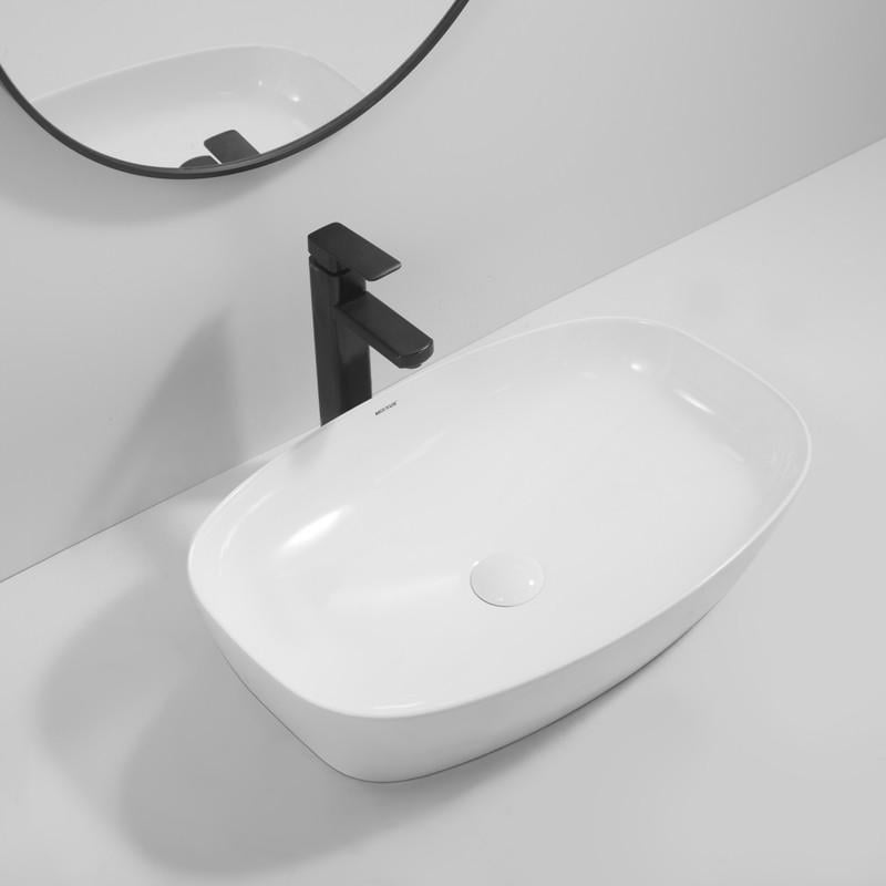 Раковина прямокутна накладна MIXXUS Premium 600х380х140 мм Білий (MP6561)