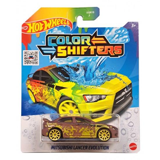 Машинка Hot Wheels Mattel BHR15/CFM40 Mitsubishi Lancer Evolution изменяет цвет 1:64 (12478270)