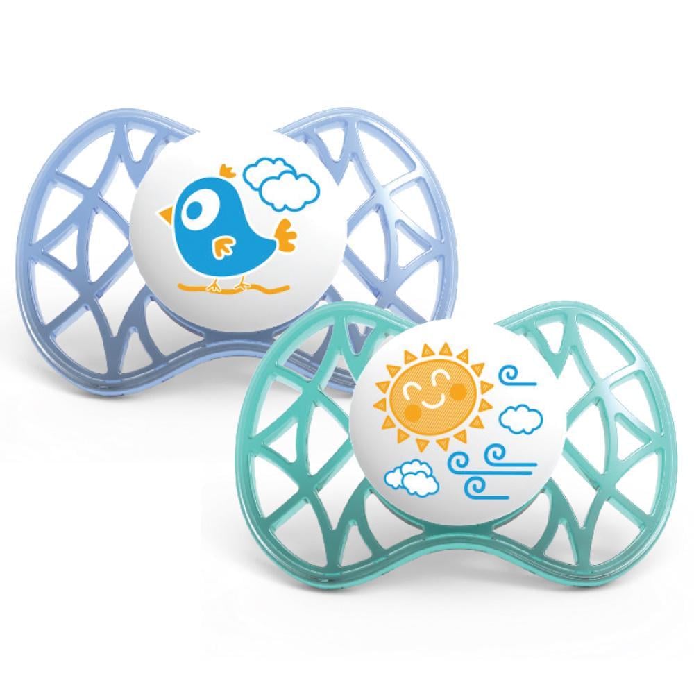 Набор пустышек Nuvita Air симметричный для мальчика 2 шт. (NV7081Blue)