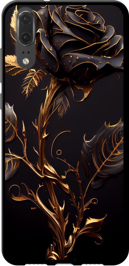 Чехол на Huawei P20 Роза 3 (5552b-1396-42517) Чехол на Huawei P20 Роза 3 (5552b-1396-42517)