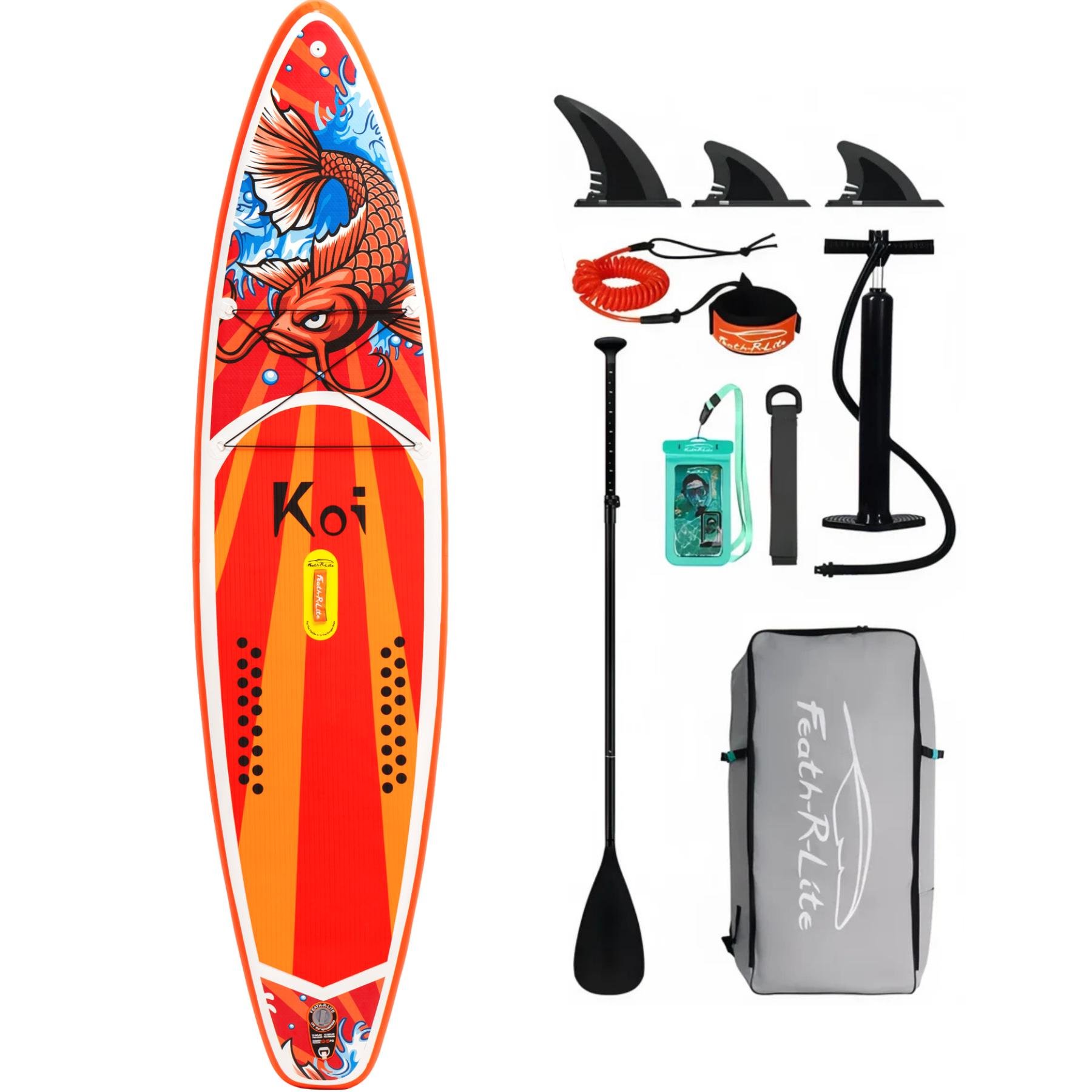 SUP-доска надувная Funwater Paddleboard 11,6" 9в1 350x84x15 см Koi (KOI350)