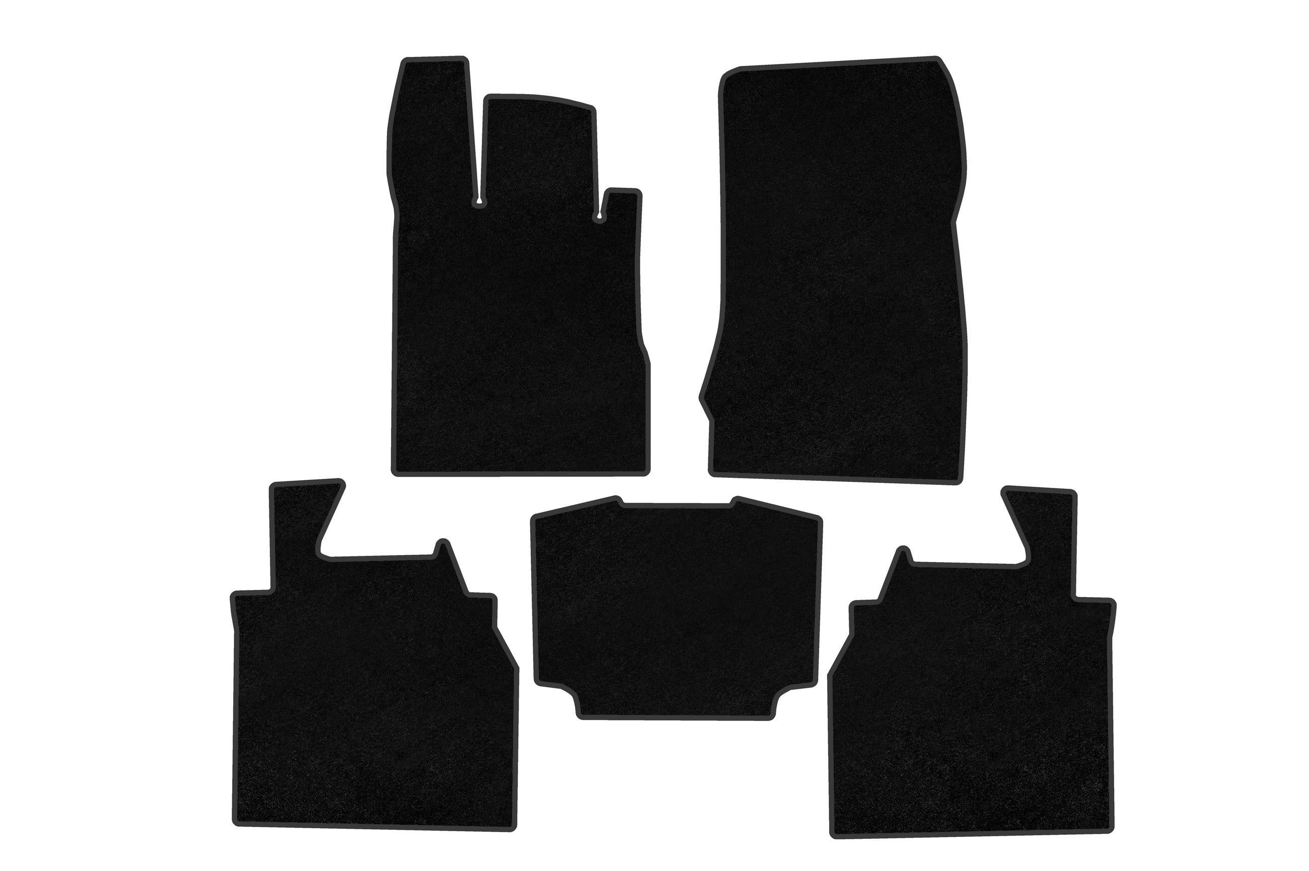 Коврики автомобильные текстильные Digital Designs Classic Long для Mercedes S-сlass W220 1998-2005 гг. Черный (184816)