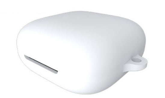 Чохол-накладка DK Silicone Candy Friendly з карабіном для Oppo Enco W51 White