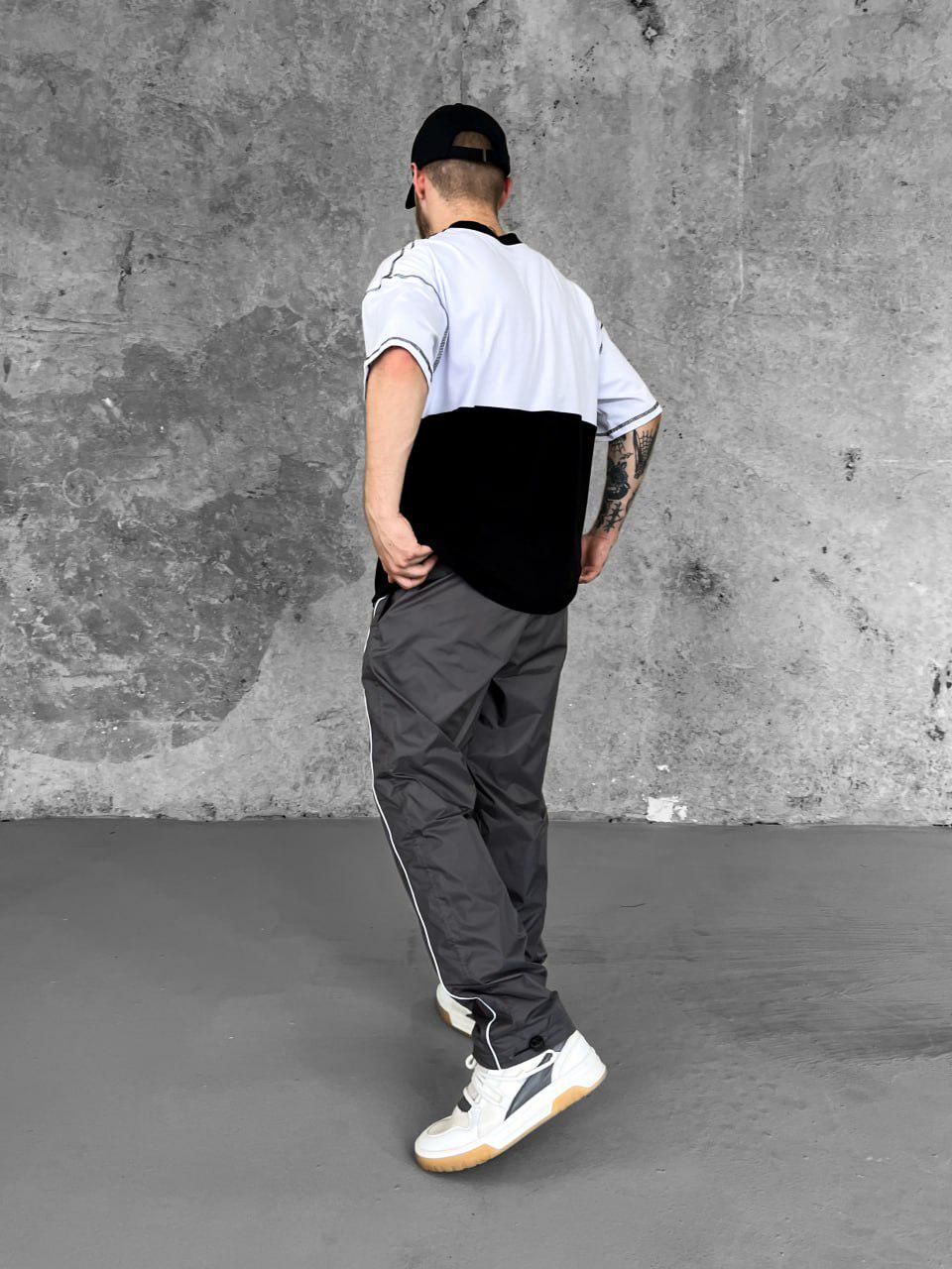 Спортивні штани чоловічі Slide оверсайз XL Сірий (26456/2/4) - фото 8 Спортивні штани чоловічі Slide оверсайз XL Сірий (26456/2/4) - фото 8