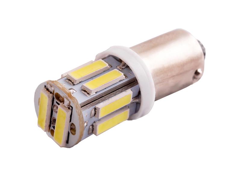 Автолампа светодиодная BA9S T4W 12 В SMD7020-10led Белый (945)