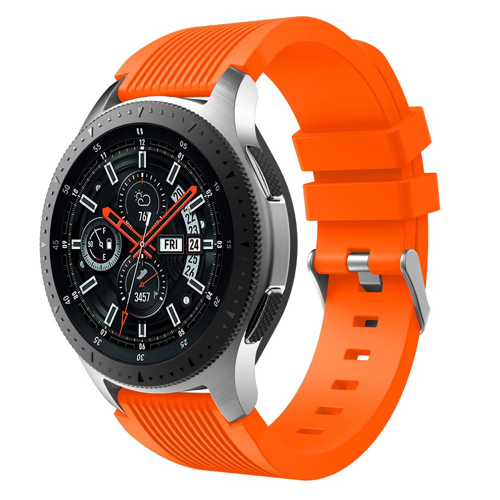 Силиконовый ремешок Watchbands Galaxy для Samsung Galaxy Watch 46 мм Оранжевый (WB001GALAXYORANGE46) - фото 2