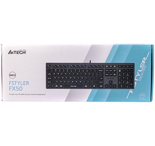 Клавіатура дротова A4Tech FX-50 USB Grey (44790) - фото 4